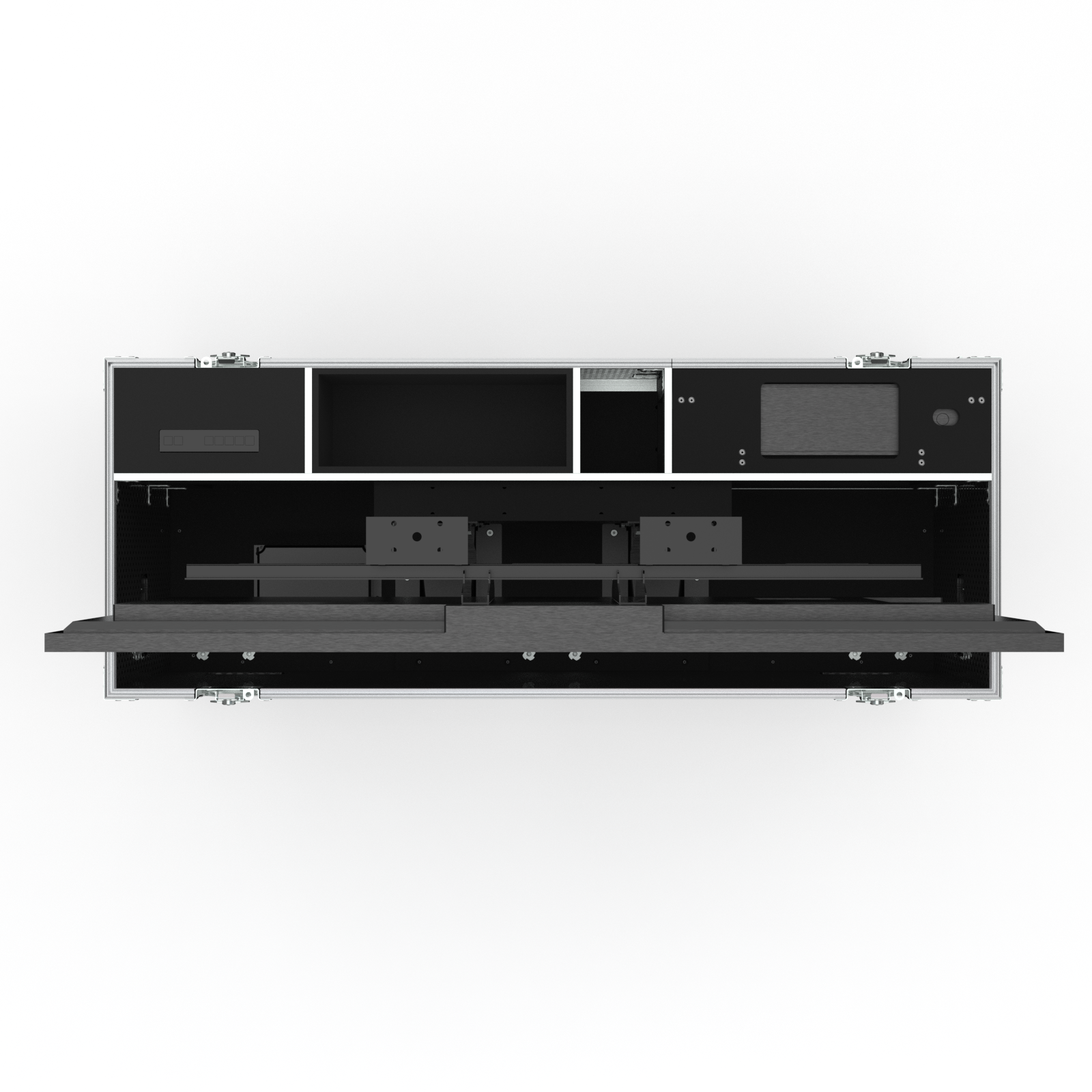 Transport Case With Motorized Lift For Samsung 55'' Qmr-T Uhd Display