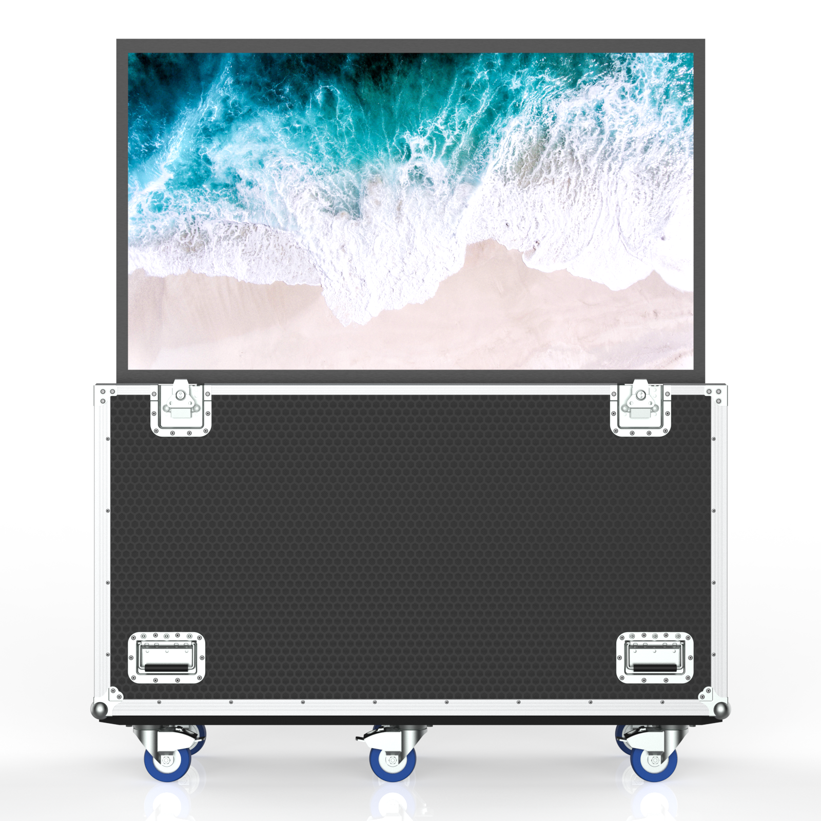 Transport Case With Motorized Lift For Samsung 55'' Qmr-T Uhd Display