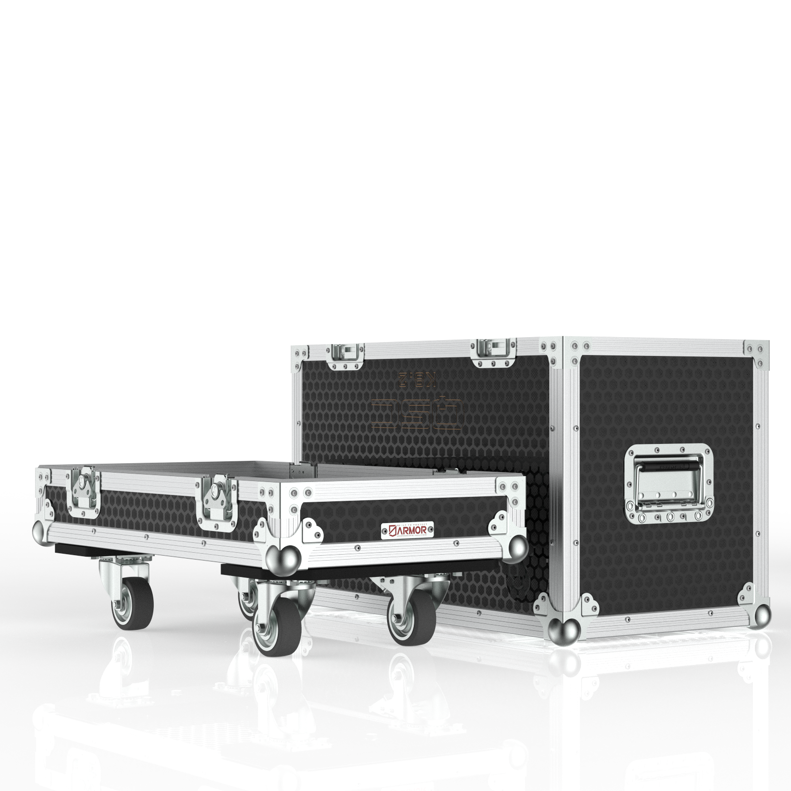 Road Case For 2 Of Qsc K8.2 Speaker