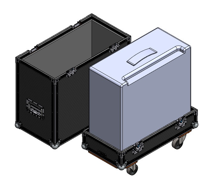 Road Case for Reynolds JFR25 Guitar Amplifier 2000s Bone
