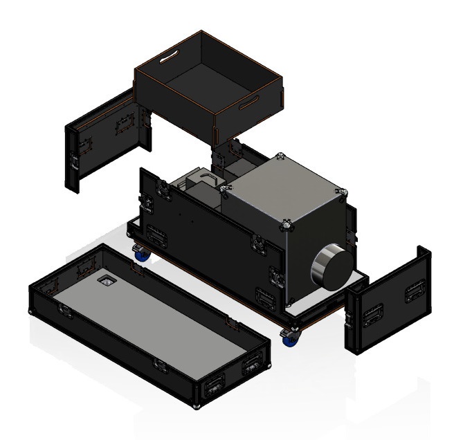 4-Part Case for LSG Fog Machine System with Le Maitre G300 II
