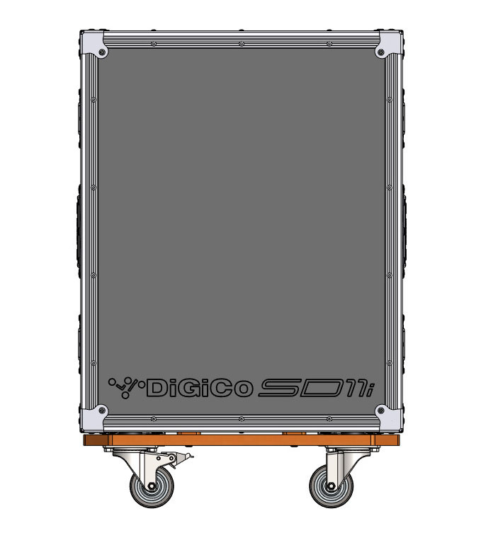 Flight Case with Removable Caster Board