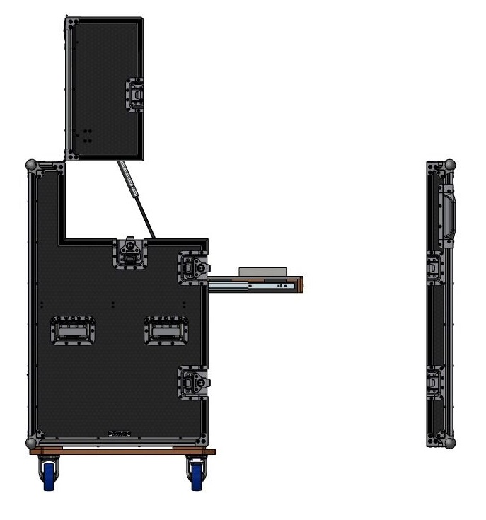 Mobile Recording Workstation Road Case