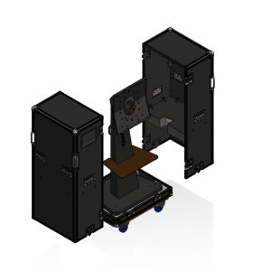 Road Case with Split Lid Design for Intouch Screens