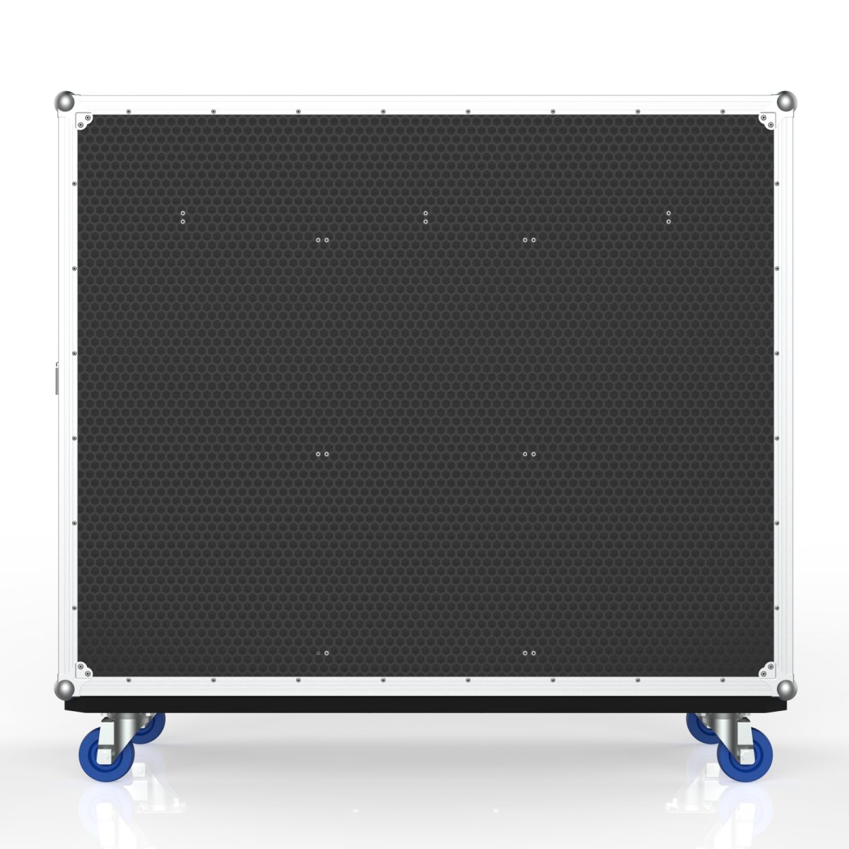 Workstation Road Case For Storage Crates, Removable Front Lid With Leg, Gas Strut Top Lid