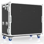 Workstation Road Case For Storage Crates, Removable Front Lid With Leg, Gas Strut Top Lid