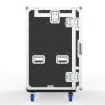 Workstation Road Case For Storage Crates, Removable Front Lid With Leg, Gas Strut Top Lid