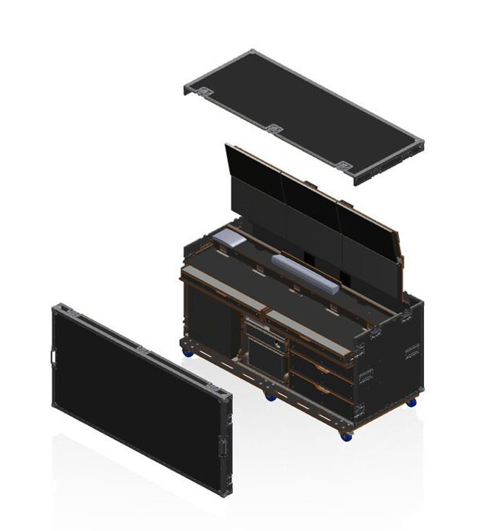 Vision Production Flypack Work Station Road Case