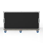 VISION PRODUCTION FLYPACK WORK STATION ROAD CASE WITH MOTORIZED LIFT FOR 6 MONITORS, PULL OUT TRAYS