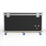 VISION PRODUCTION FLYPACK WORK STATION ROAD CASE WITH MOTORIZED LIFT FOR 6 MONITORS, PULL OUT TRAYS