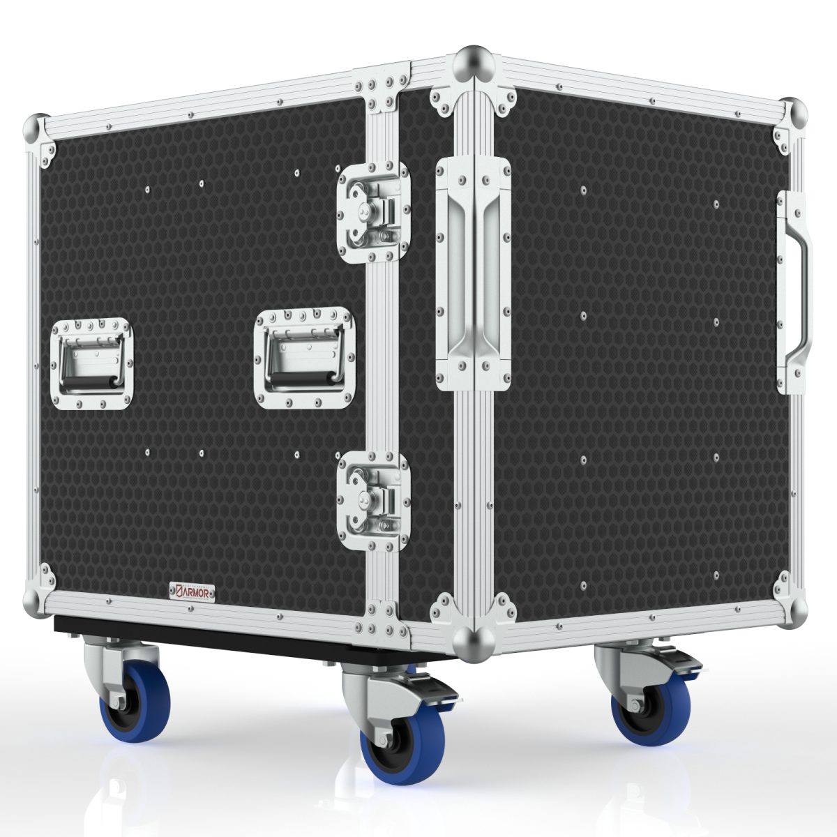 Drawer Case With Front Removable Lid, Door And 2 Drawers