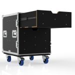 Drawer Case With Front Removable Lid, Door And 2 Drawers