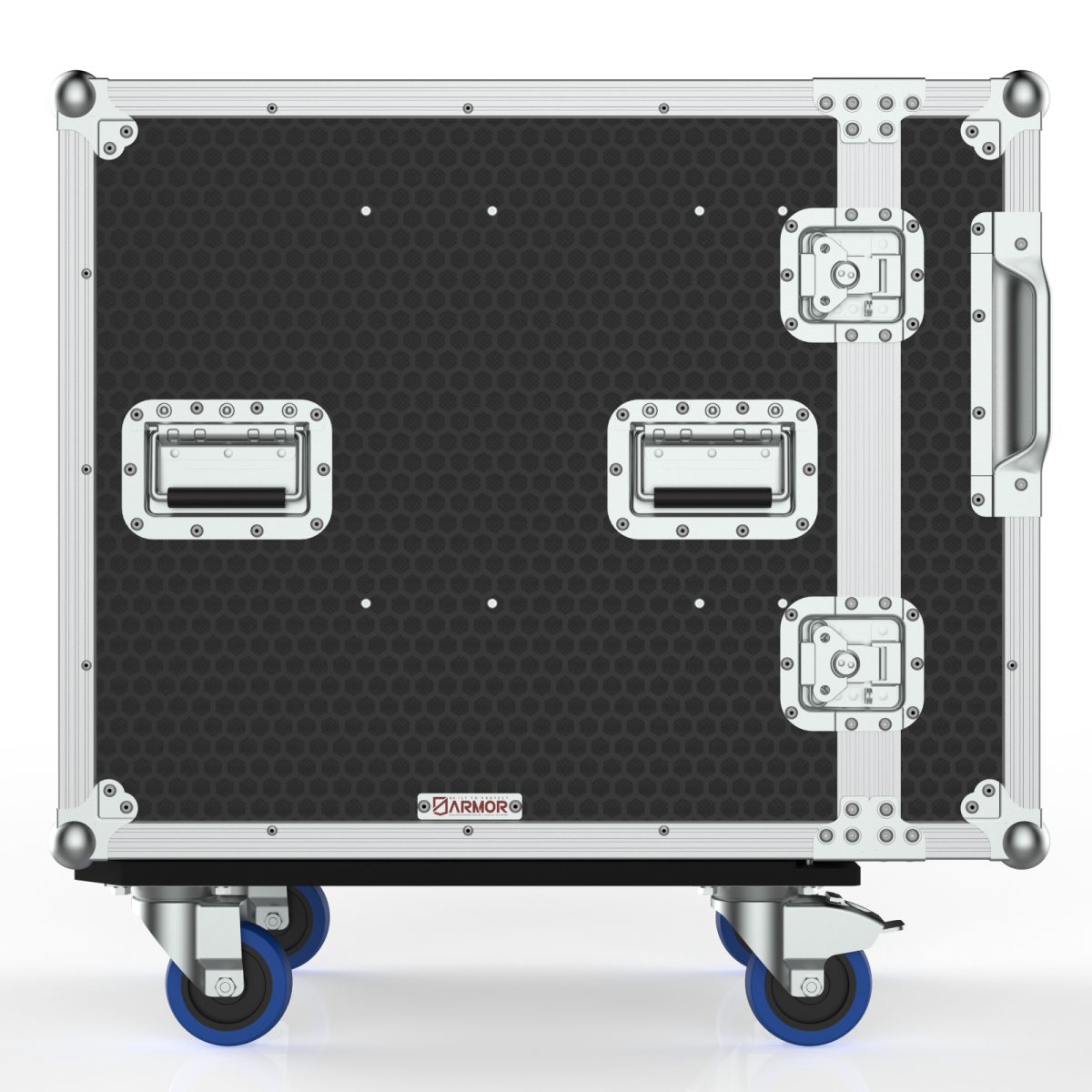 Drawer Case With Front Removable Lid, Door And 2 Drawers
