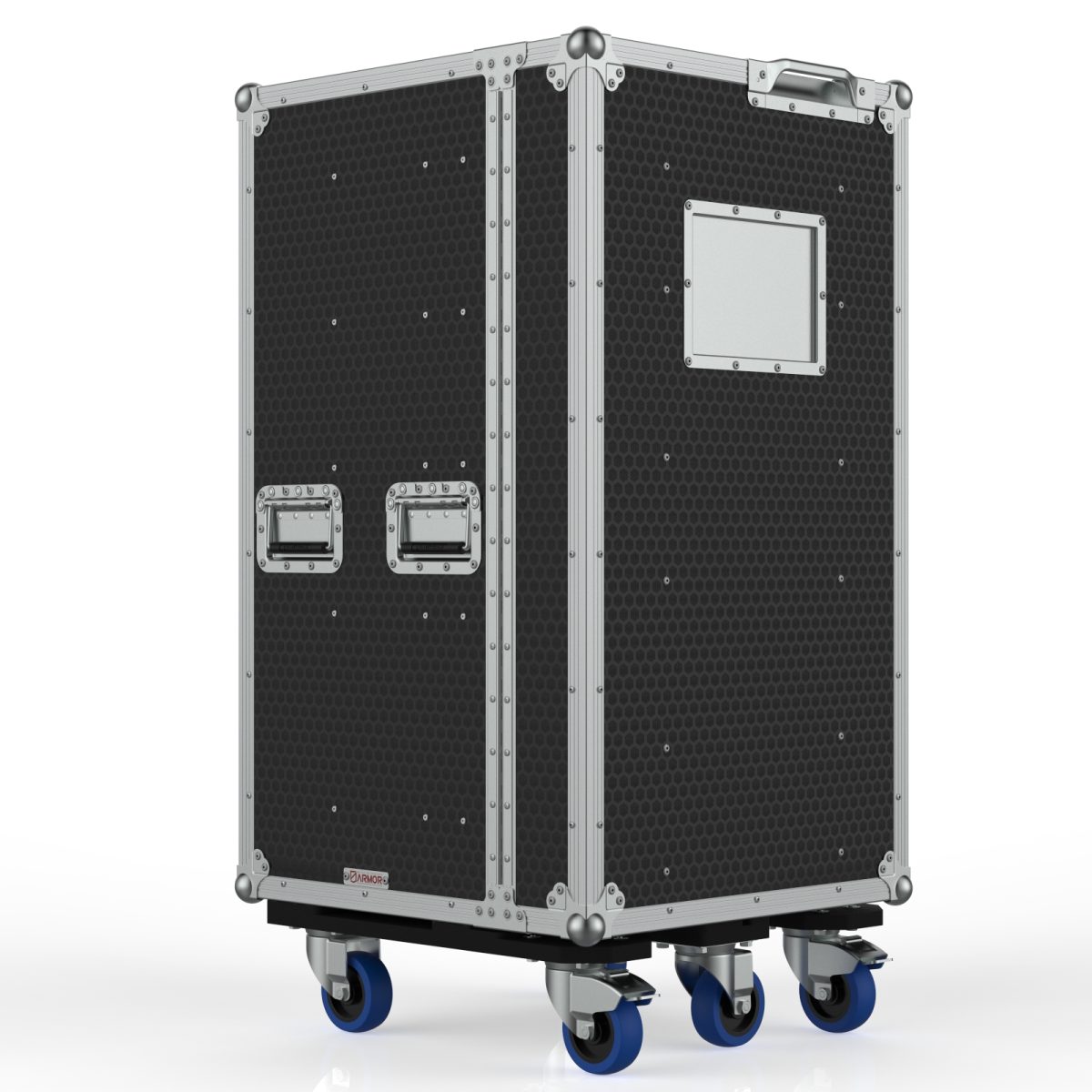 Drawer Road Case With 5 Drawers And 3 Door Pockets, Recessed Drawer Handles, Foam Lined