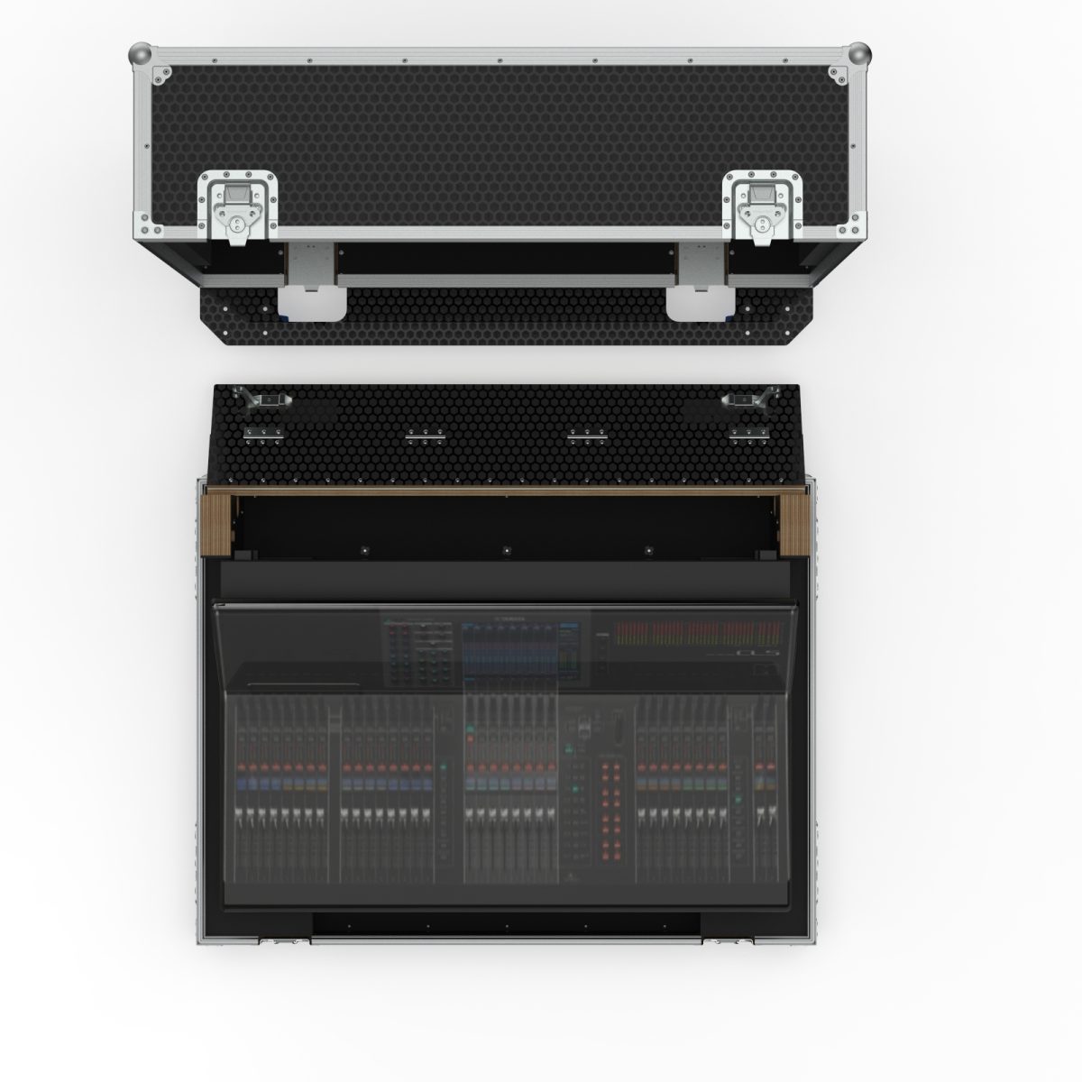 YAMAHA CL5 road case, top view