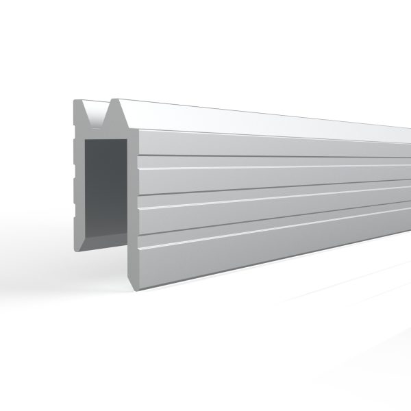 EH7B ALUMINIUM HYBRID EDGE EXTRUSION, 7.2MM GAP