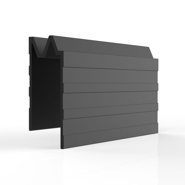 EH9C ALUMINIUM HYBRID EDGE EXTRUSION, 9.5MM GAP, BLACK FINISH