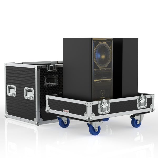 ROAD CASE FOR 2X MARTIN W8LM SPEAKERS