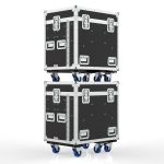 a pair of boxes on wheels