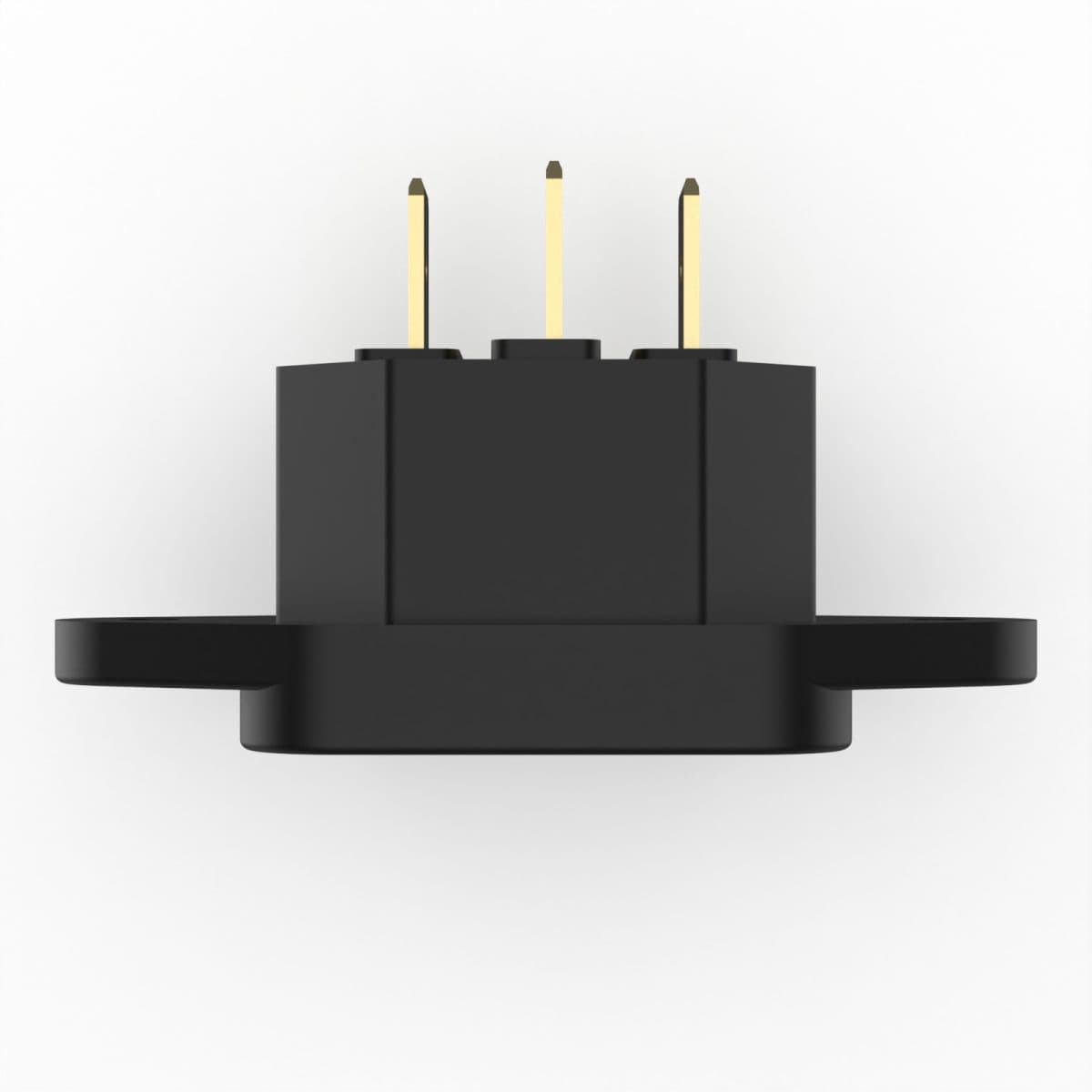 PWR IEC C14.TOP VIEW