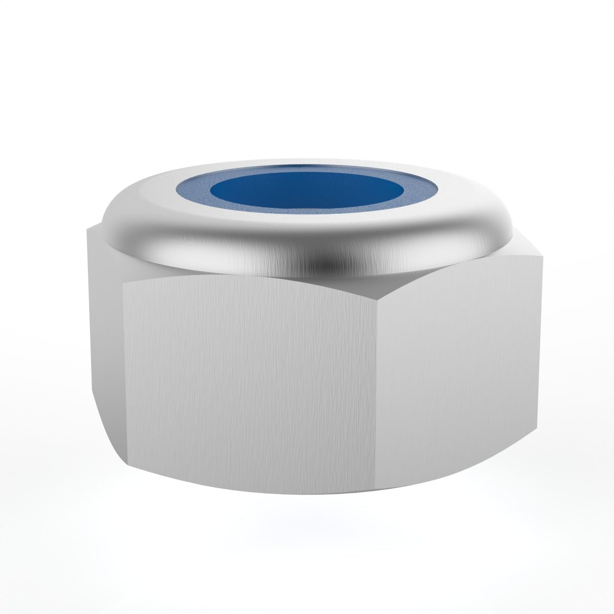Nylon Insert Nyloc Lock Hex Nut, Metric M6