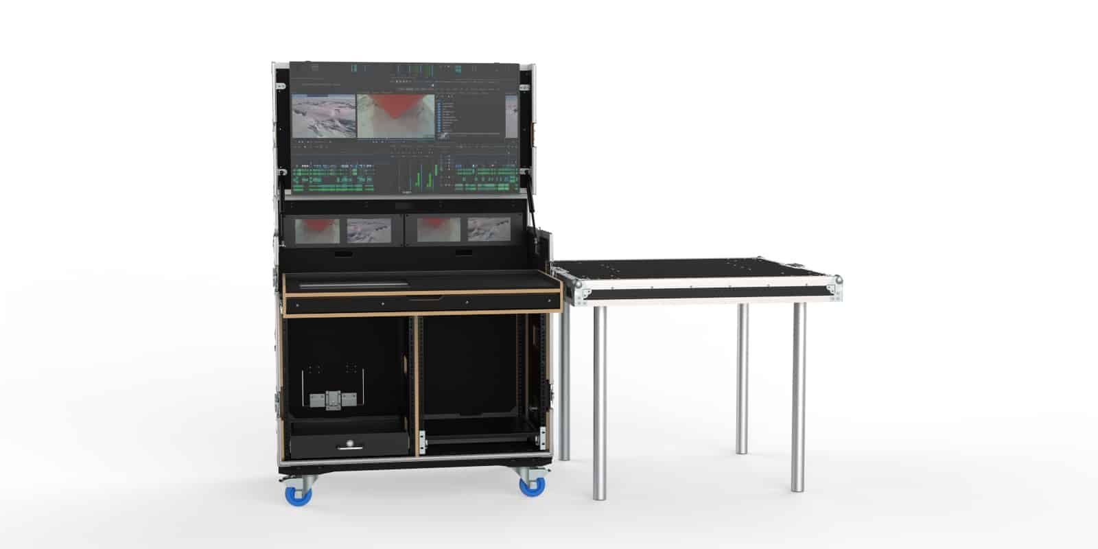 Flypack Workstation Video Production Road Case for Blackmagic Design